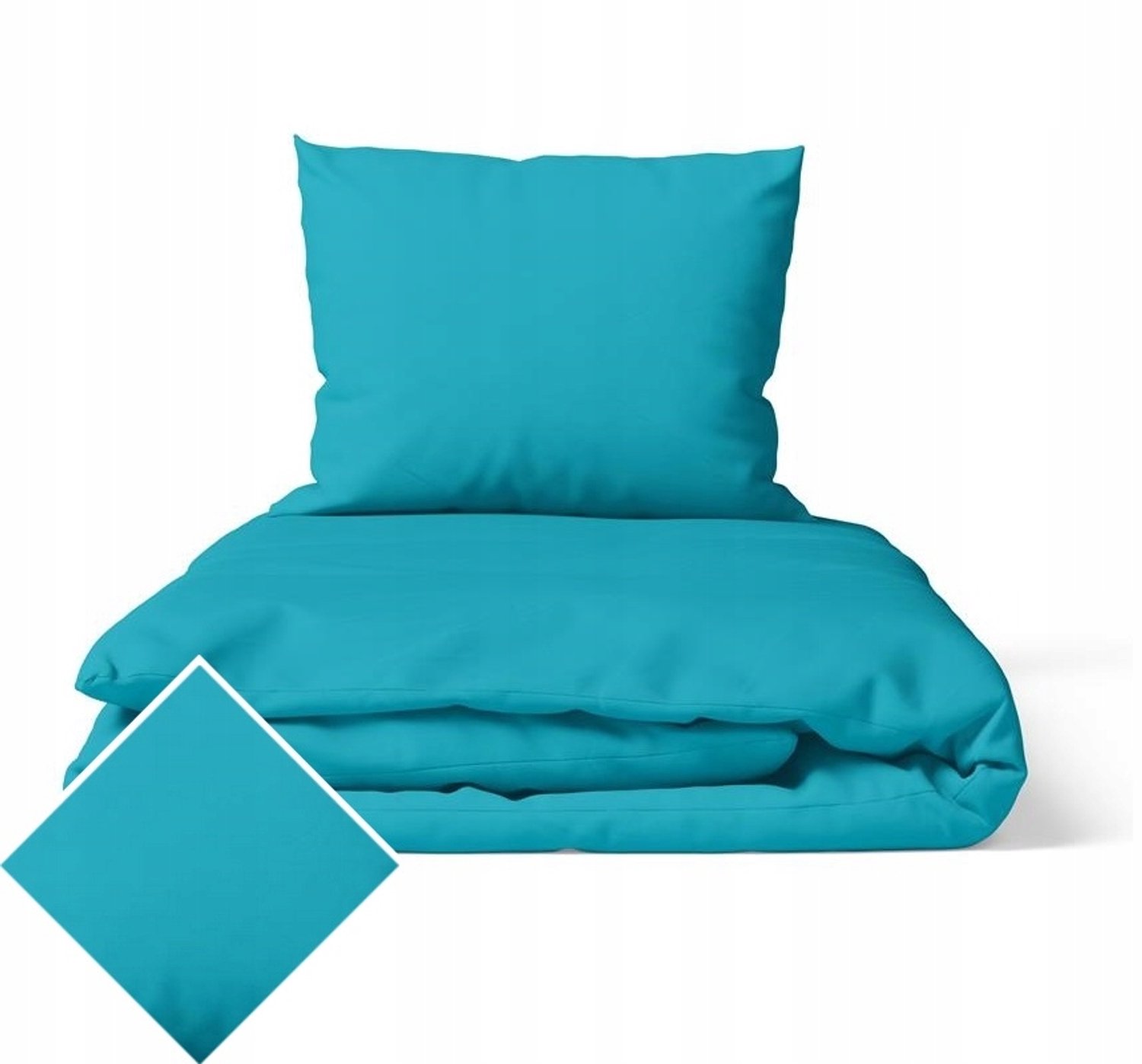 Beddengoed Set 160x200cm Petrol Blauw Katoen 140g/m2 met 2 Kussenslopen