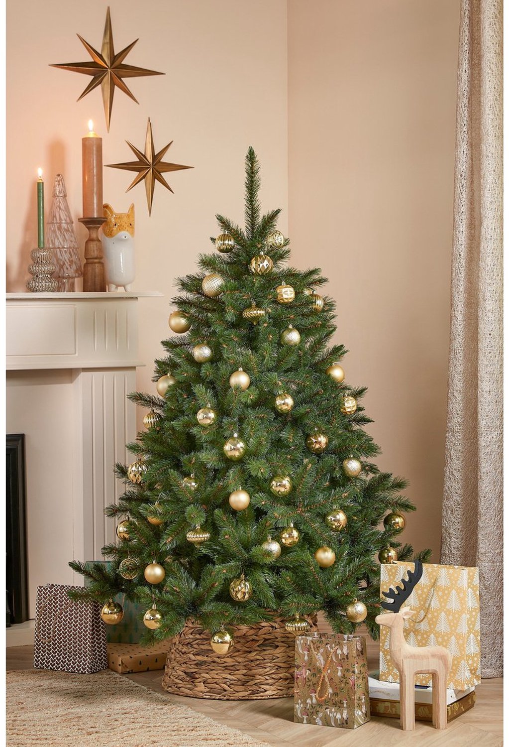 Kerstbal Unbreakable Baubles Goud
