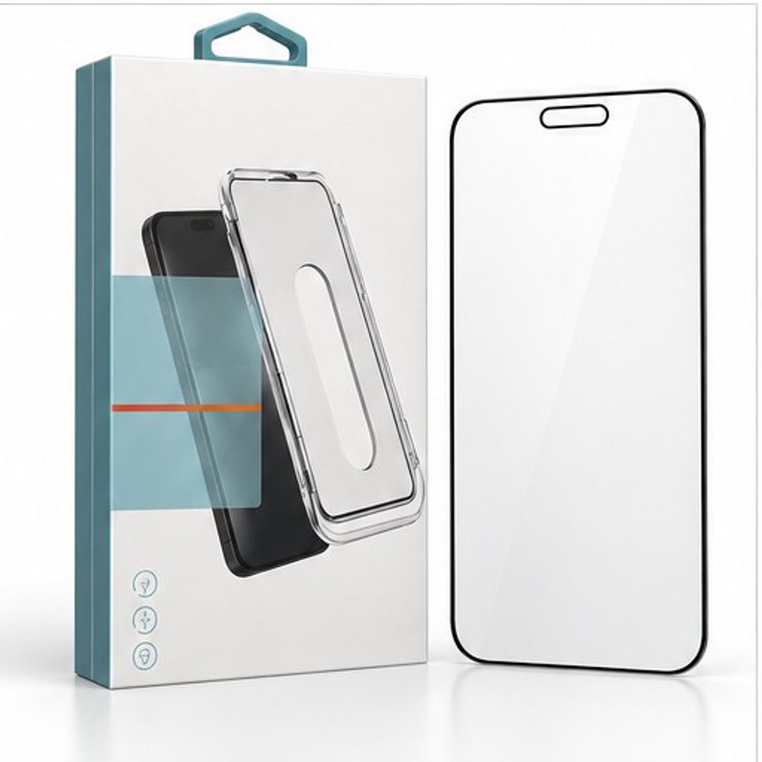 Eisenz - Screenprotector geschikt voor iPhone 14 Pro - Beschermglas van Gehard Glas - 6D HD Full Glass - Tempered Glass - Met Installatiehulp