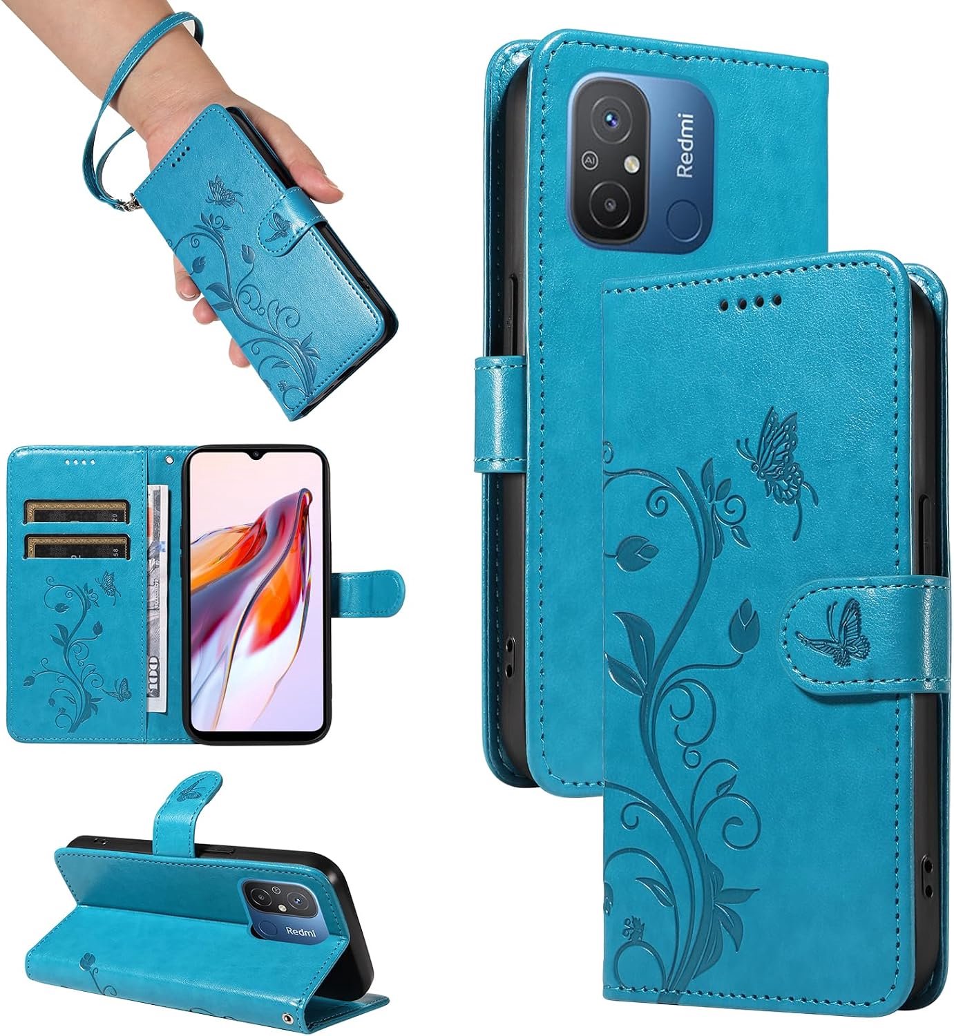 Hoesje voor Redmi 12C / Redmi 11A 4G, Blauw
