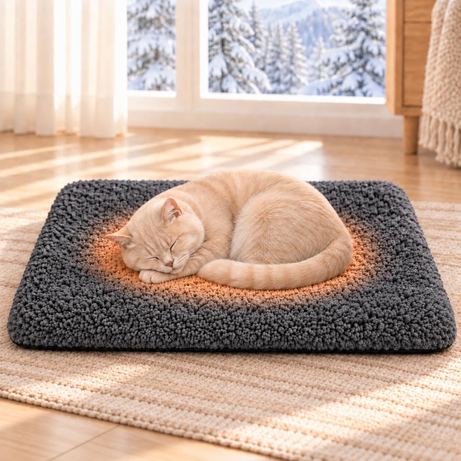 Kattenbed, Warmtemat voor Katten & Honden 60x45cm
