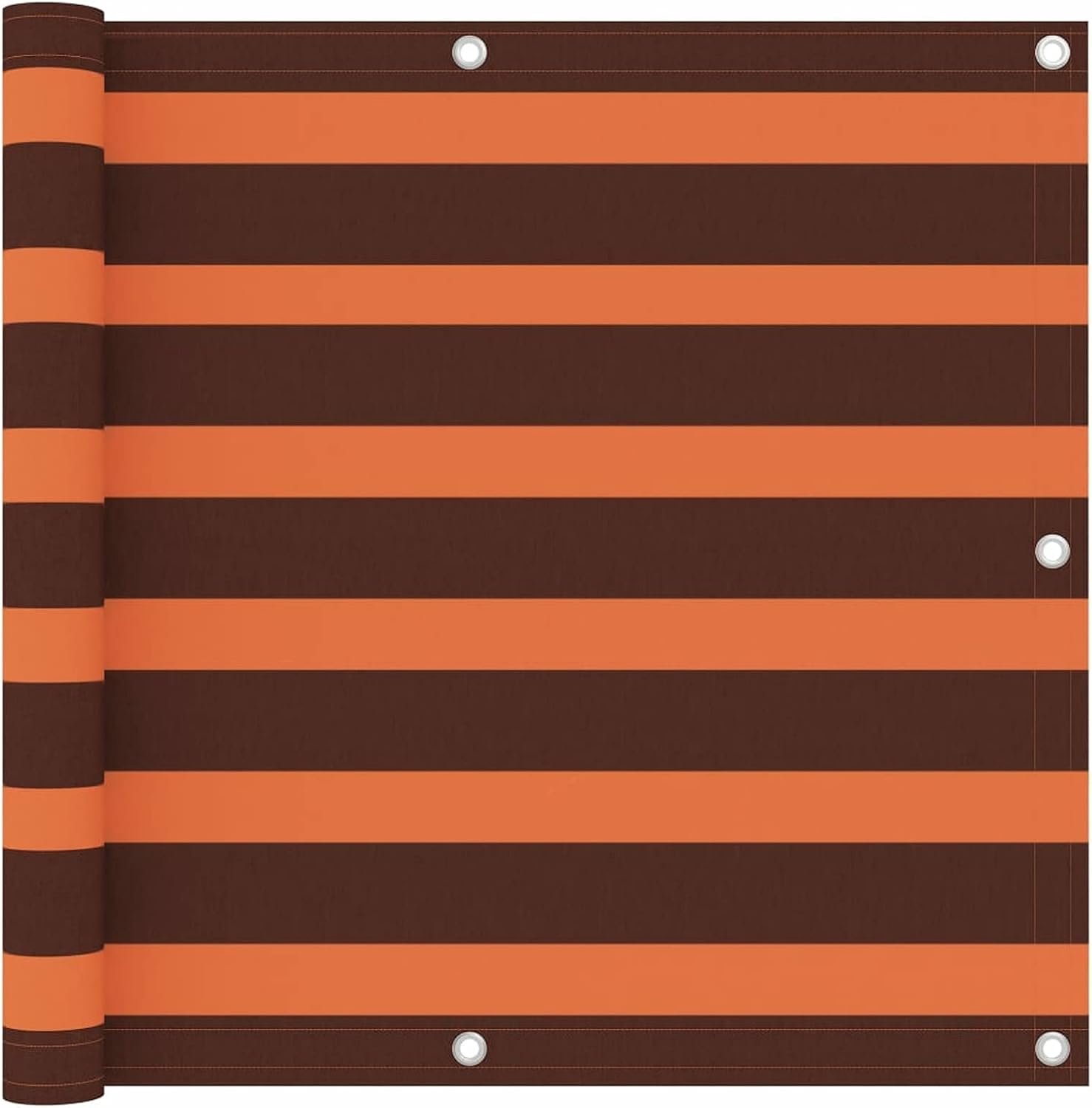 Balkon bescherming tegen zicht Balkon Balkon bekleding Ondoorzichtige windbescherming Balkon bekleding Oranje en bruin 90x400 cm Oxford stof