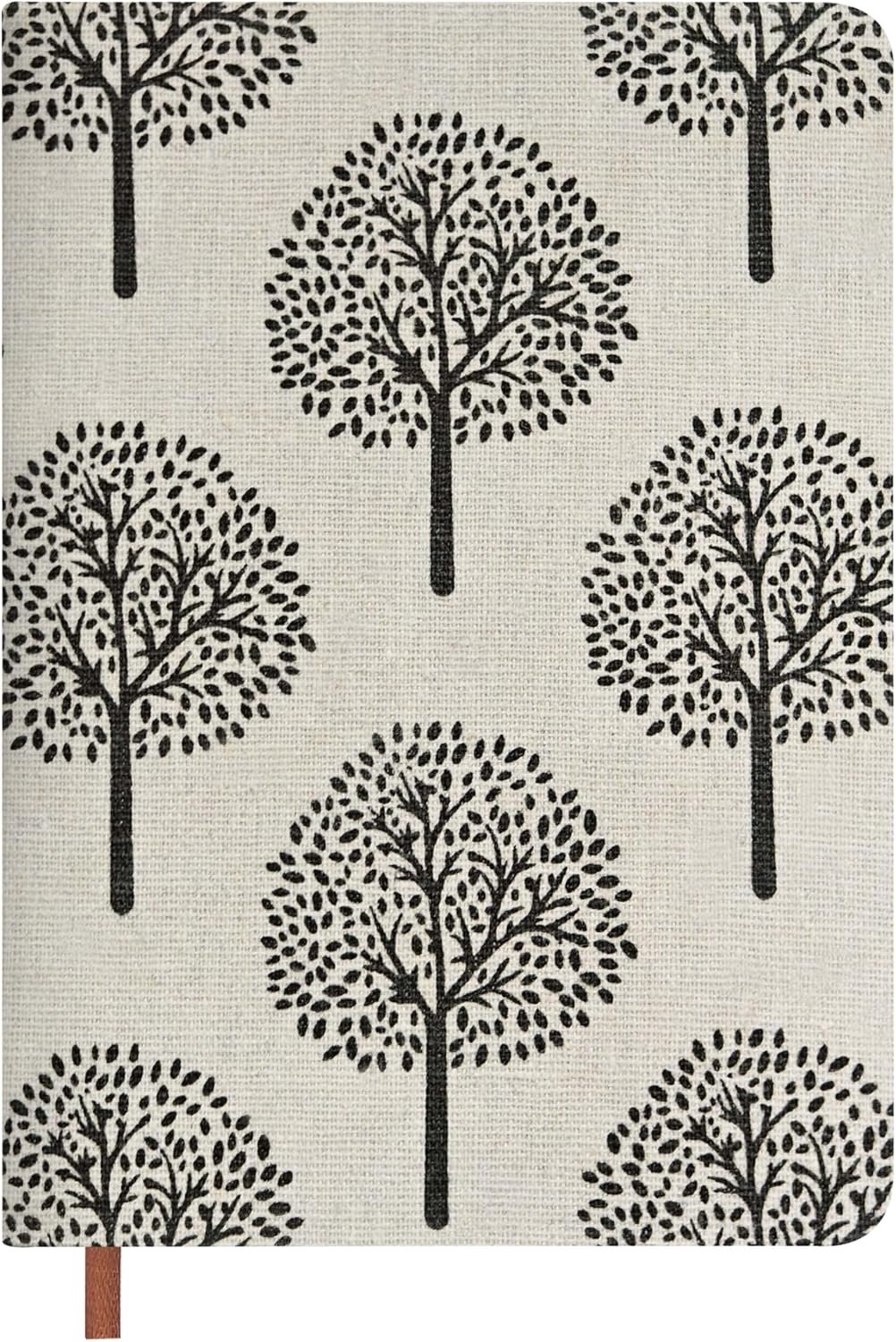 Notitieboek, Bloemenprint Linnen Dagboek, 264 Pagina's, 100g, Klein Notitieboek met Lijntjes/Blanco, C