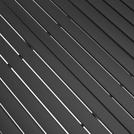 Antraciet 190x80x72 cm staal lattendesign — afbeelding 2