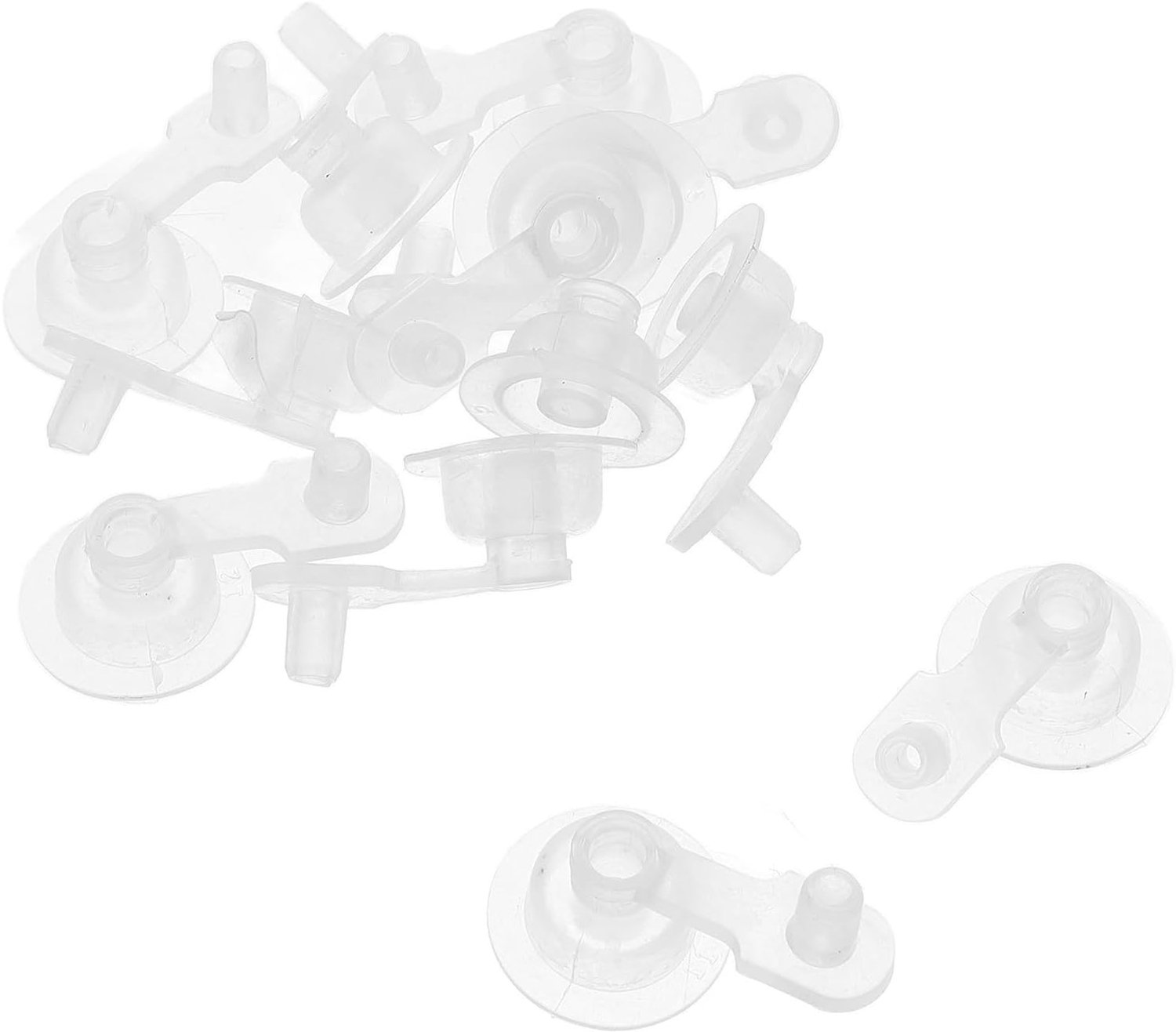 20 Stuks Duurzame Plastic Luchtinlaatventielen voor Zwembandjes Snel Opblaasbare Lekvrije Nozzles voor Opblaasbare Kussens Luchtbedden Water Speelgoed