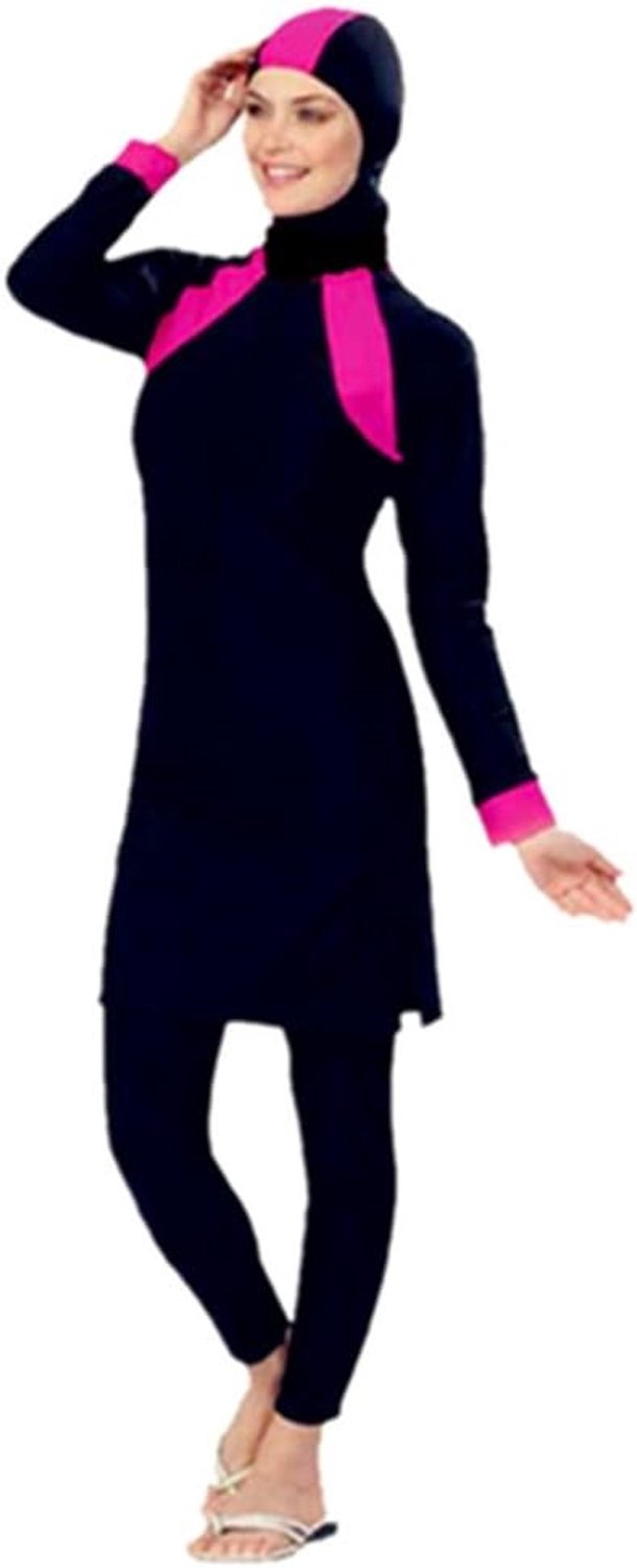 Moslim-badpak, voor dames en meisjes, islamitisch hijab-badpak, volledige dekking, beachwear, badpak