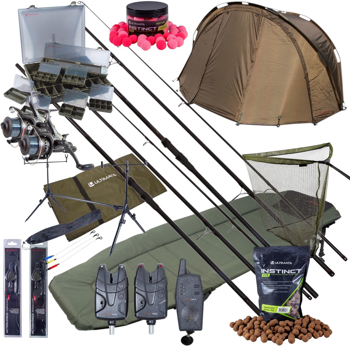 Ultimate Mega Complete Carp Night Fishing Set - Karper Set