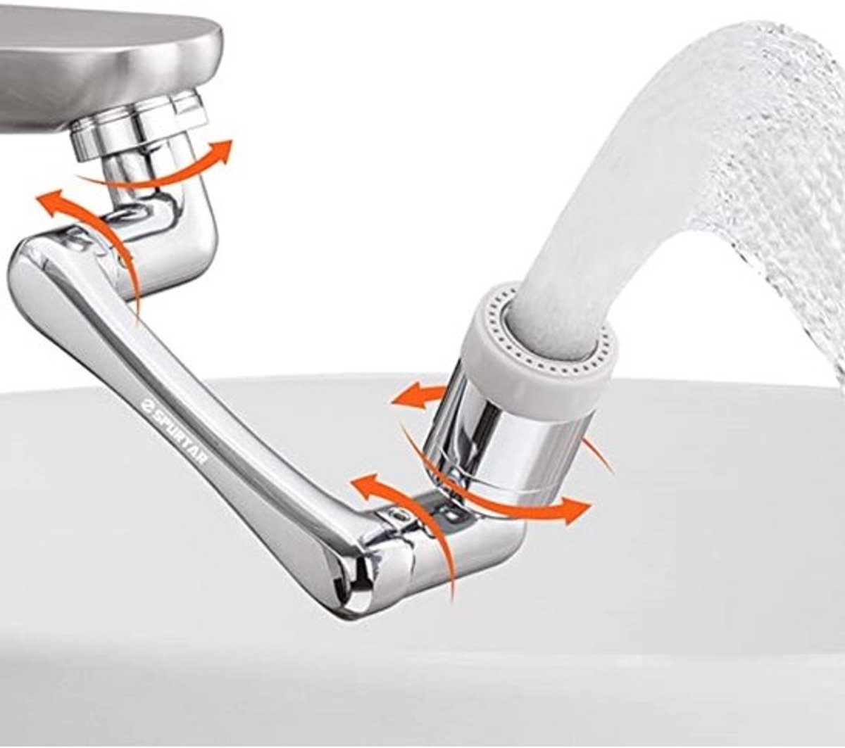 waterbesparend opzetstuk voor kraan (roestvrij) kraan opzetstuk / kraan opzetstuk - faucet attachment - Crane extension