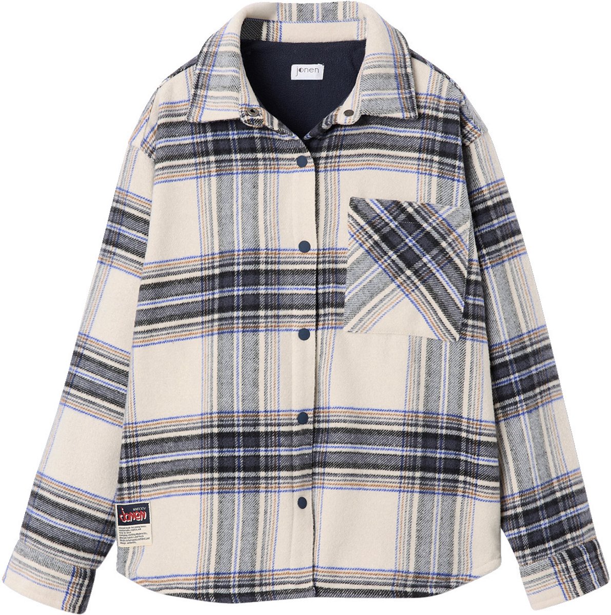 Jonen Gevoerde flanellen blouse jongen