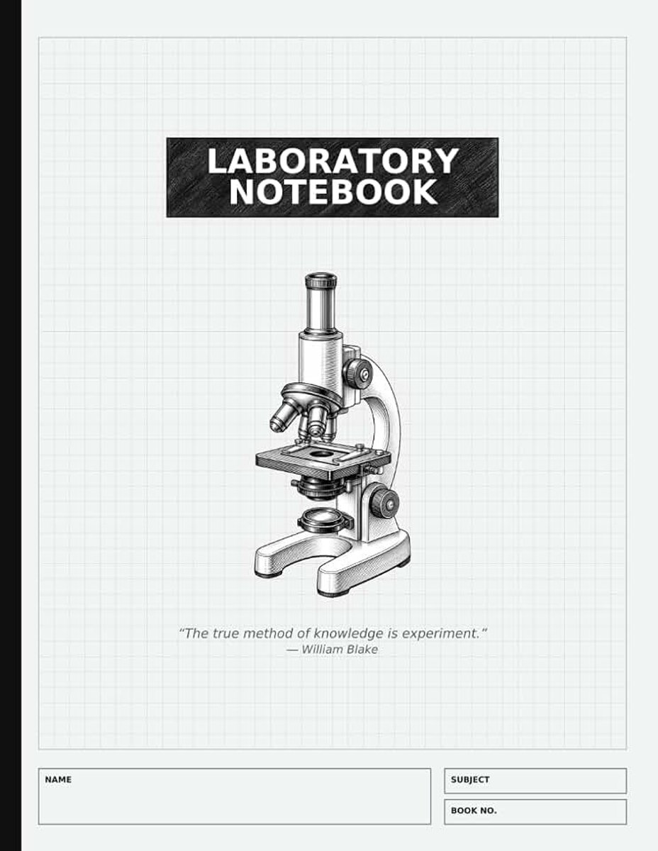 Laboratory Notebook: Simple Lab Notebook for Researchers and Students, 126 pages, 8.5 x 11 in