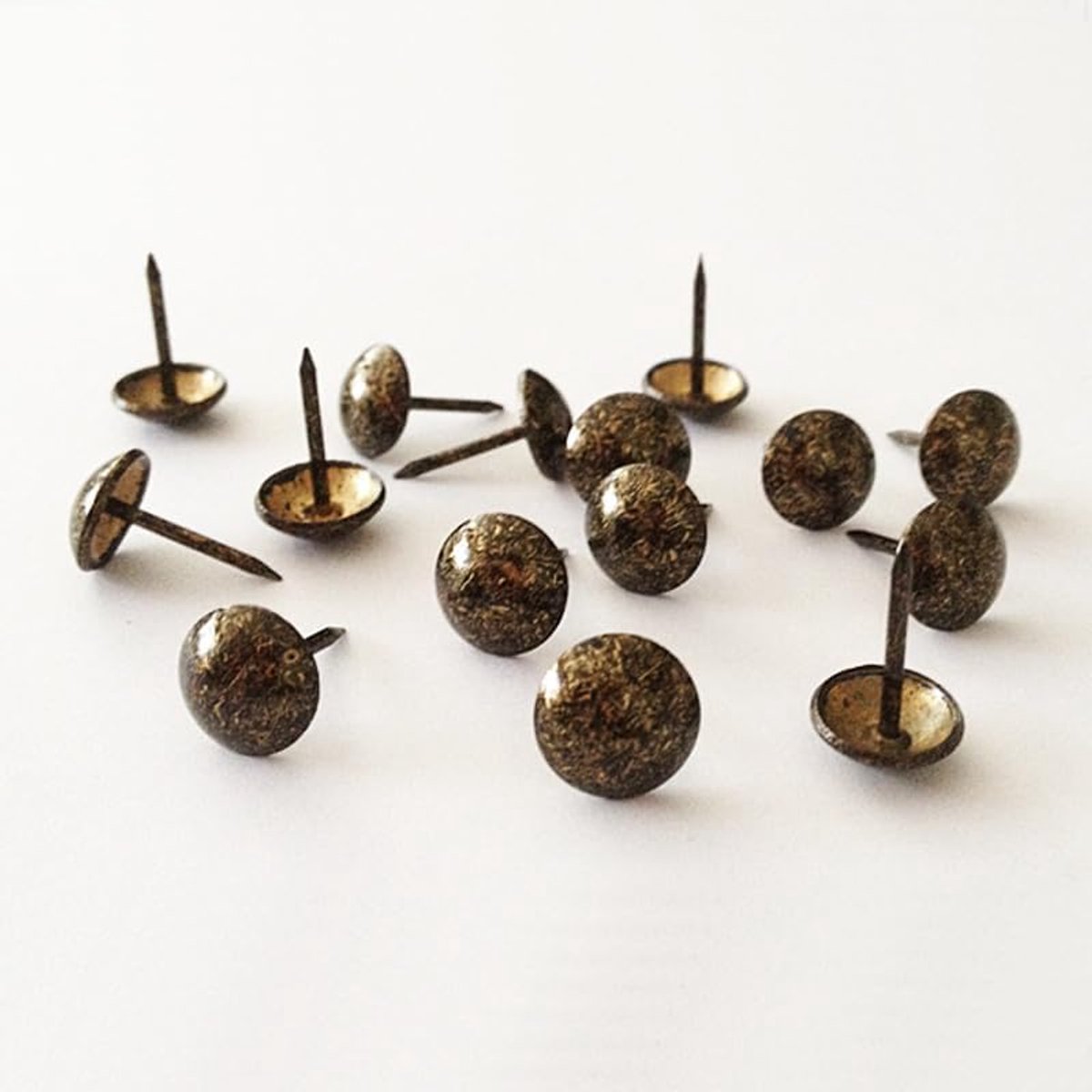 500 stks veel: D11mmxL17mm Antieke Vintage Sofa Bekleding Tacks Houten Meubels Decoratieve Tacks Kooknagel Duim Nagels Thuis DIY Bekleding Nagels (Antiek)
