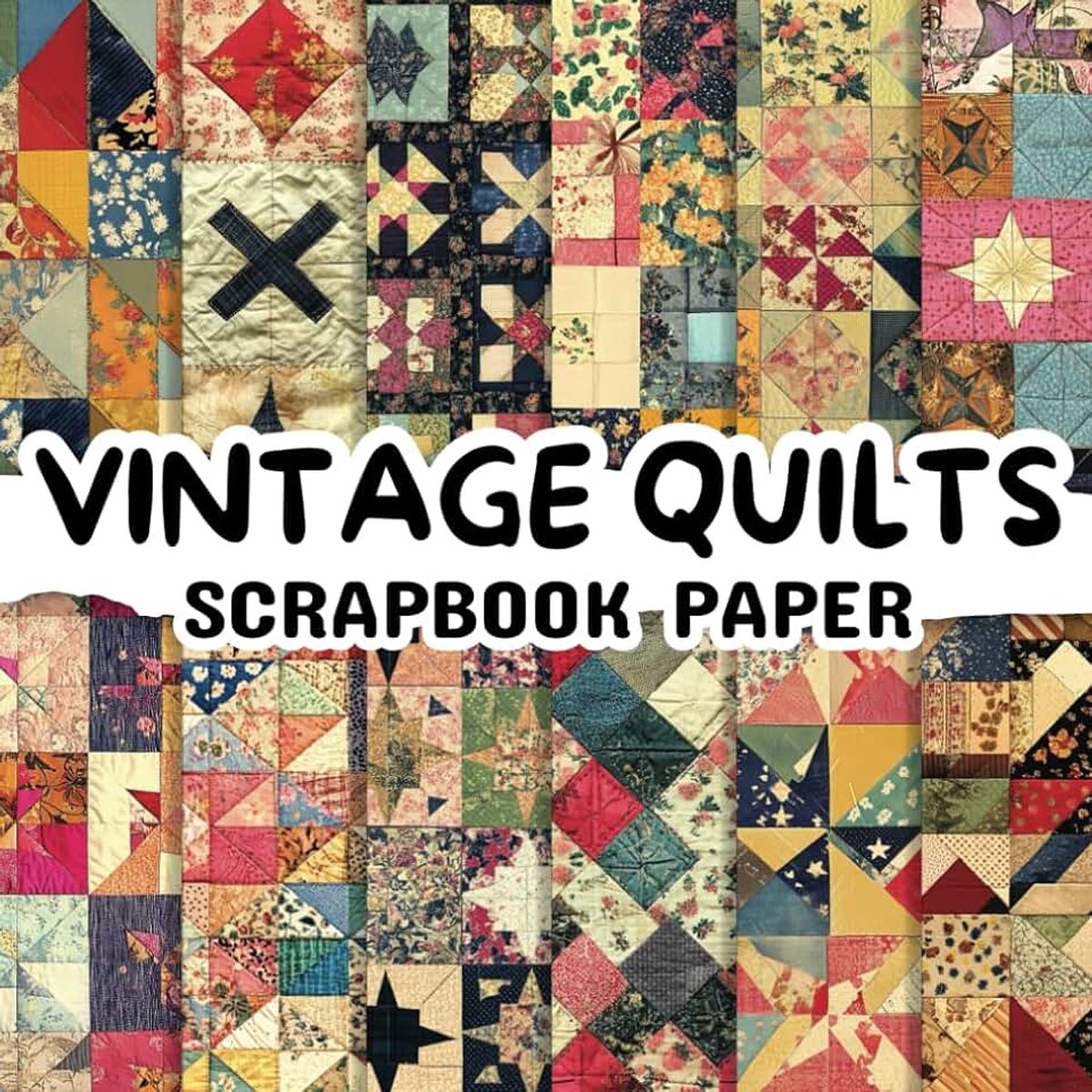 Quilts Scrapbook Paper: Double Sided 8.5"x 8.5" Decorative Craft Paper for Card Making, Decoupage, Origami, and Various Crafting Projects