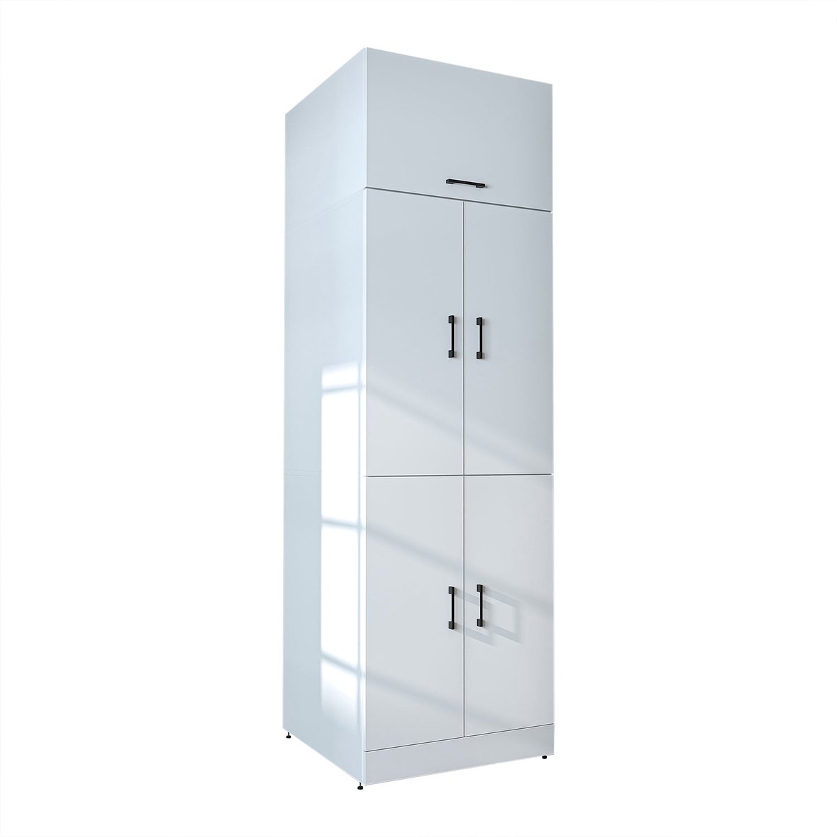 Roomart DORA-II Wasmachine Ombouwkast 70x230 cm met Opzetkast - Wit