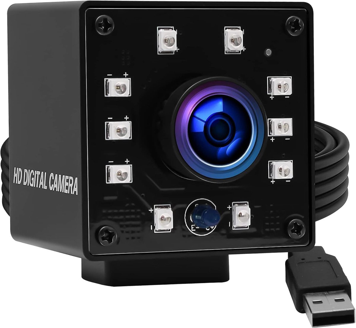 1080P Nachtzichtcamera Fisheye USB-camera CMOS OV2710 IR LED Infrarood Webcam met IR Cut HD-bewakingscamera voor thuisbeveiliging
