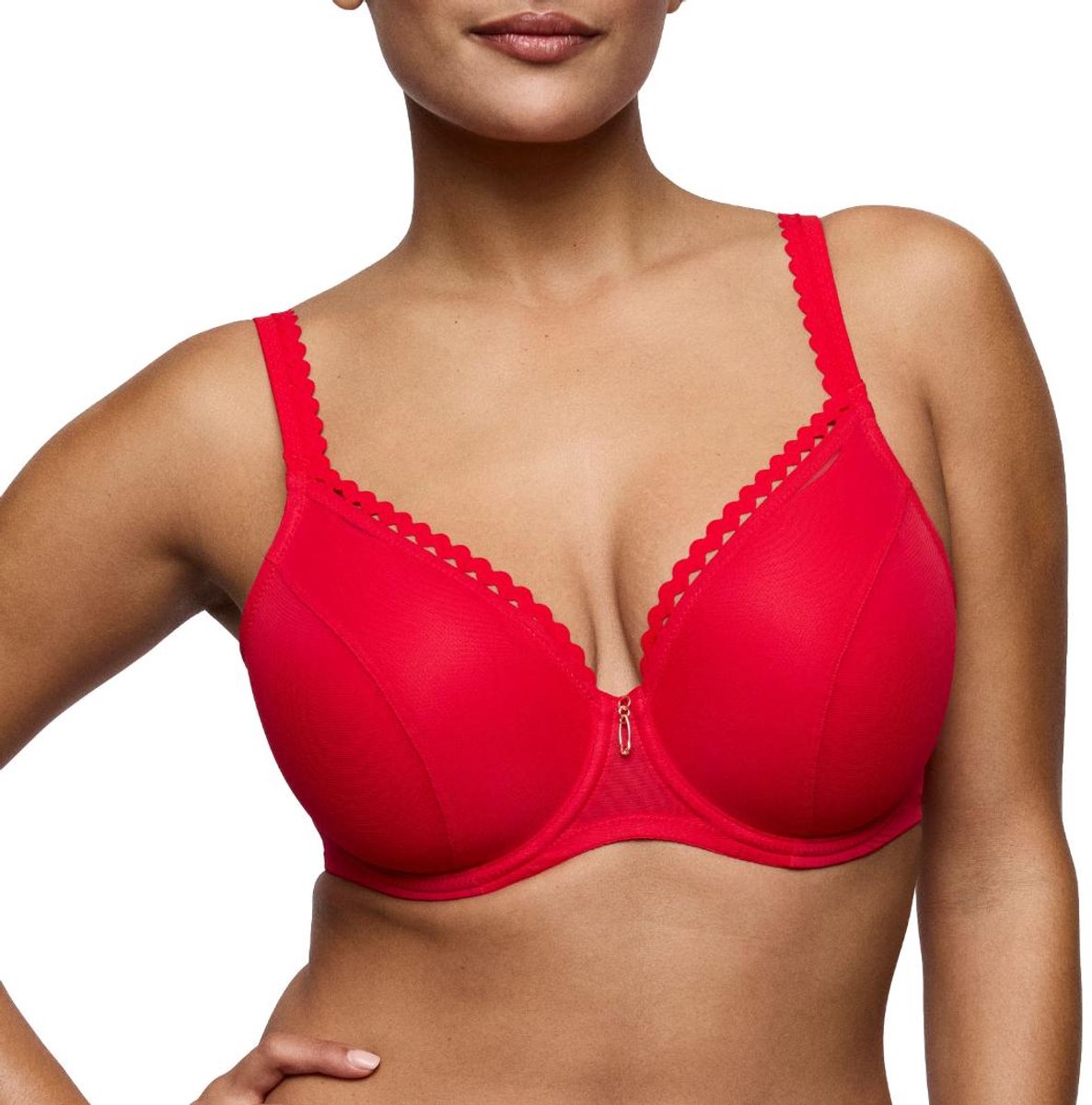 PrimaDonna Twist Wowgirl Voorgevormde Beugel Bh Hartvorm 0242600 True Red - maat EU 75G / FR Rood