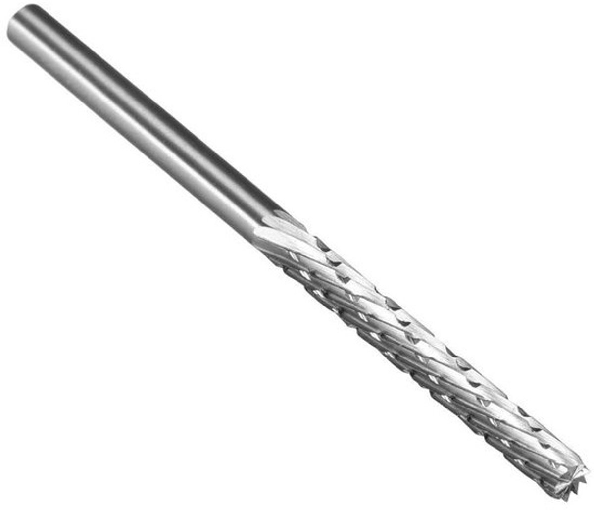 Draaibare freesstift - Metaalvijl voor houtbewerking - Voor het vormgeven van metaal - HSS-materiaal - 3 x 3 x 27 x 52 mm - Grijs