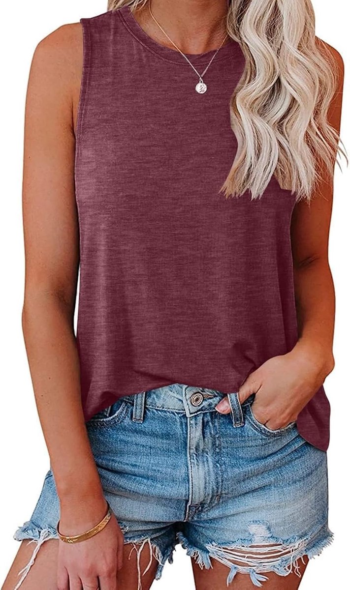 Casual Cami Tanktops Losse Fit Zomer Mouwloos Hemdje Vest T-shirts