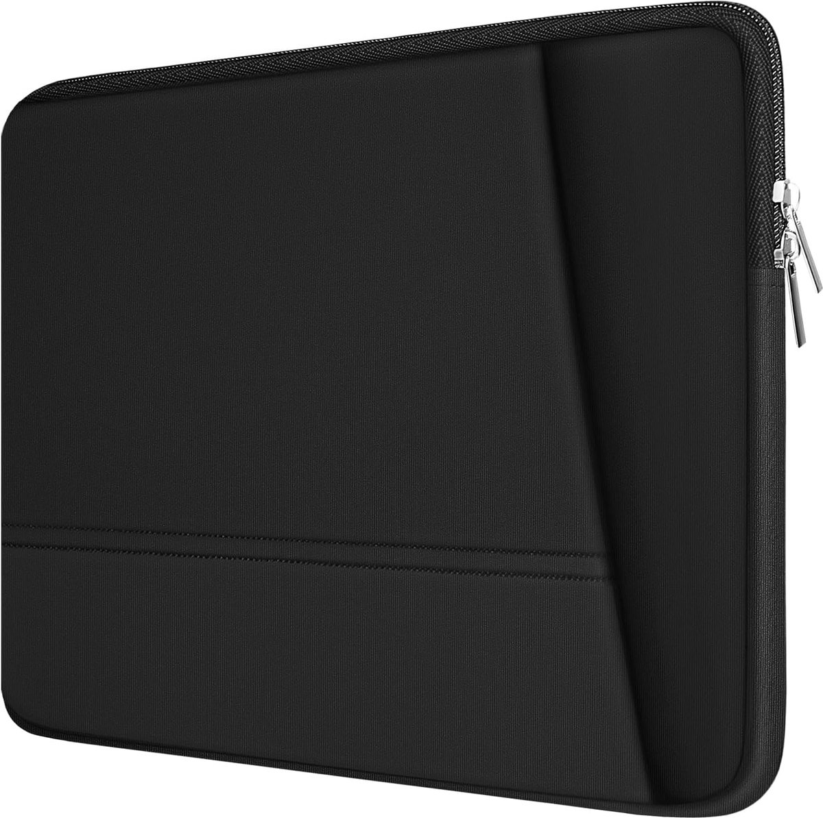 Beschermhoes voor 15.6-inch laptops, robuuste en draagbare laptoptas, zwart