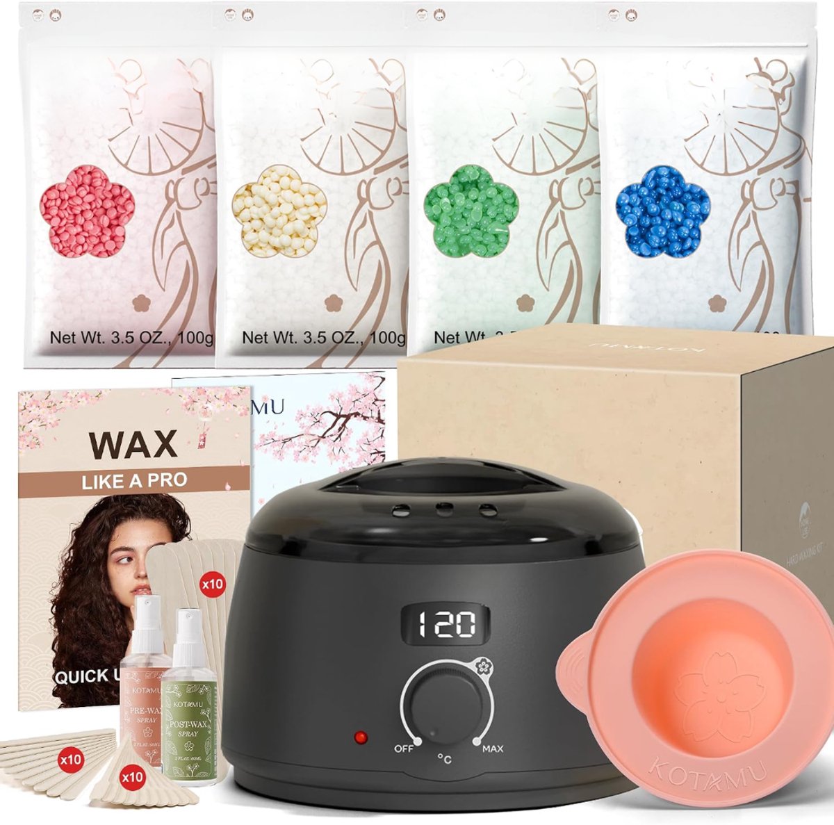 SP® Wax Apparaat - Professionele Wax Apparaat - Ontharingsset - Zwart - 21cm x 21cm x 16cm