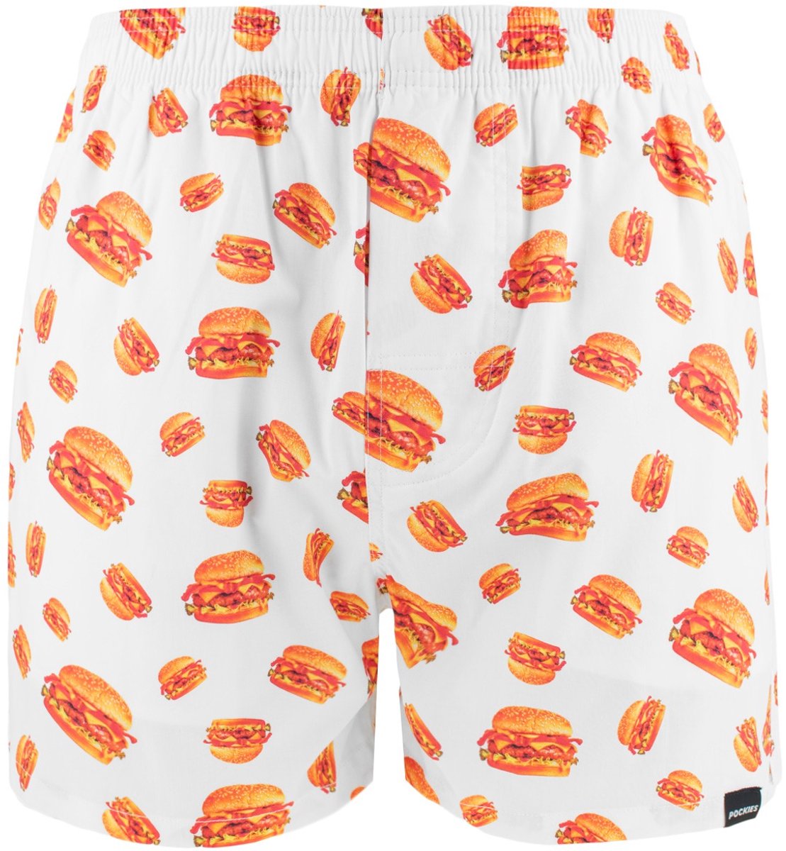 Pockies heren wijde boxershort burger wit