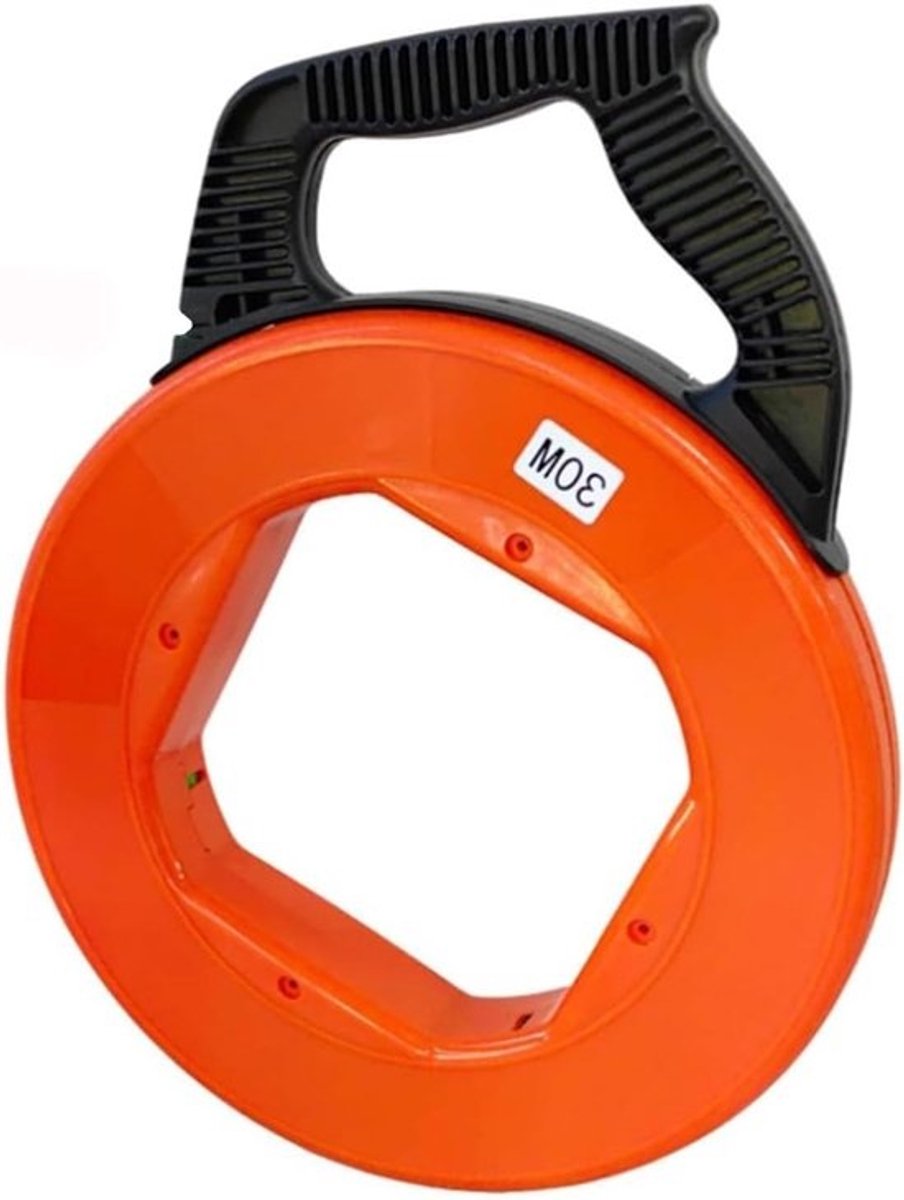 Visdraadtrekker van 30 meter, 4 mm diameter - Glasvezelvisdraad met dubbele haak - Kabeltrekhulp voor elektriciens en installateurs