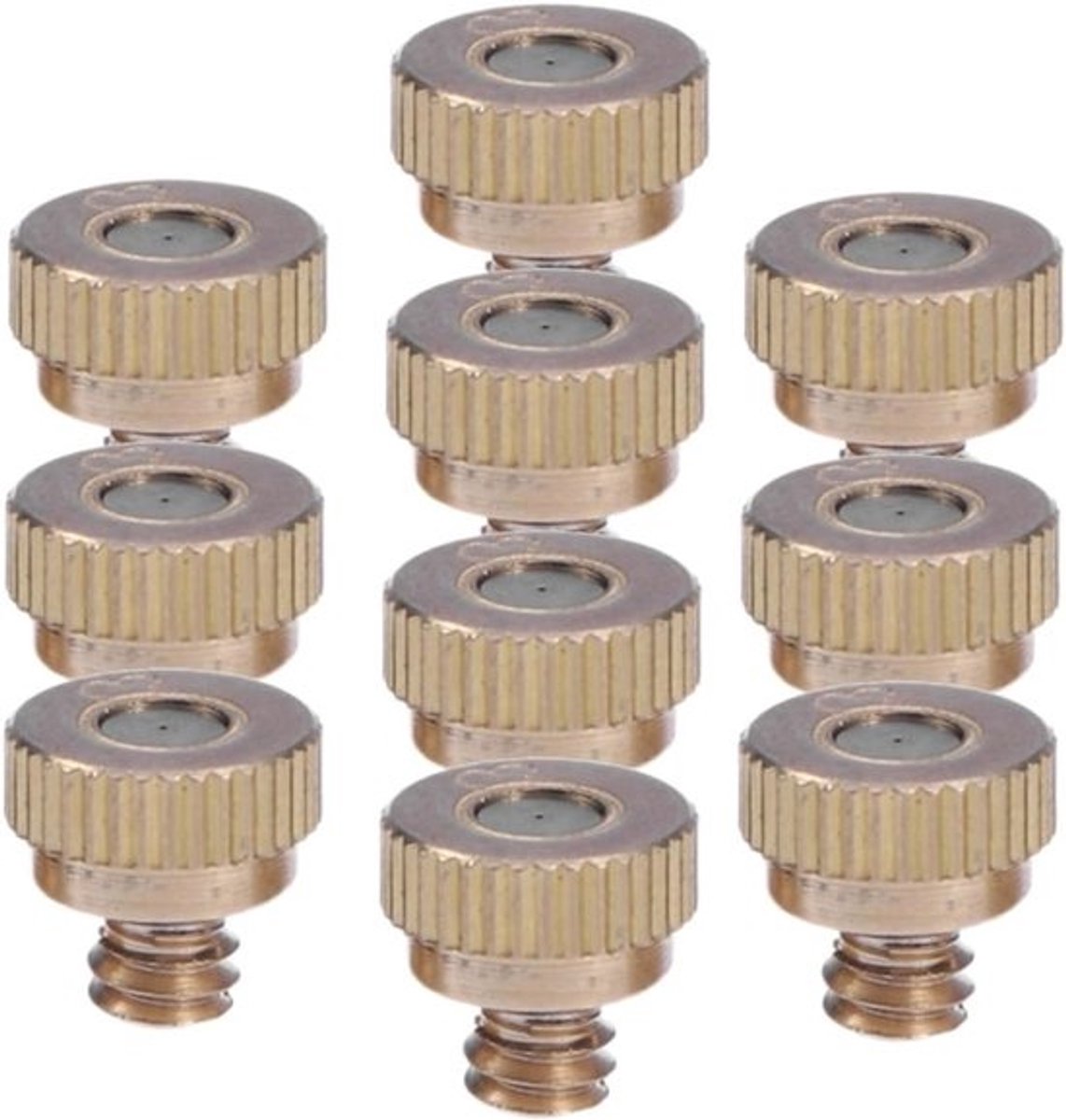 3 sets - RVS-drukmistsysteem - voor tuinirrigatie en buitenkoeling - 10 stuks × 3 - tuinspuiters