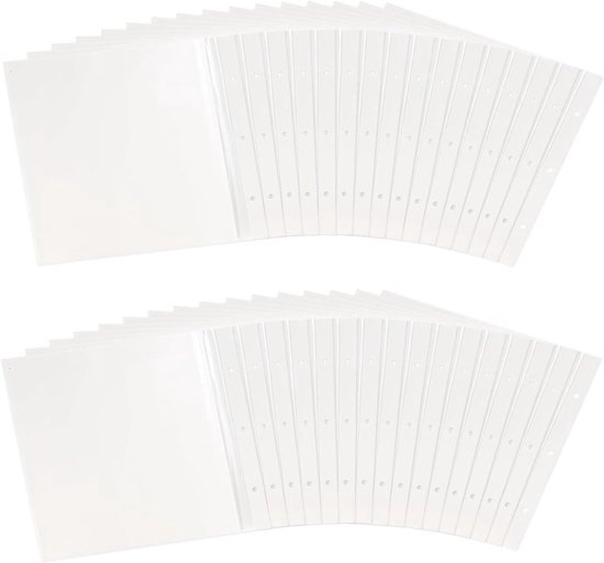 Herbruikbare zelfklevende vullingen voor linnen fotoalbums - 30 stuks, 33 x 32 cm