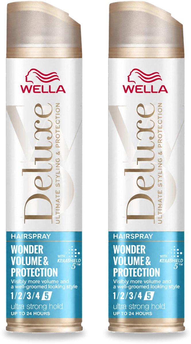 2 x Wella – Deluxe Volume & Protection – Haarspray – 250 ml - Bulkverpakking - 2 stuks