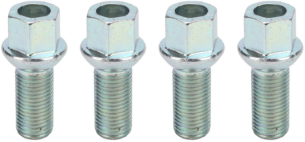 Bouten Schroeven, Hoogwaardige IJzeren Wielnaaf Schroeven 29mm Draad voor A4L, 4 Stuks, Montagevriendelijk, Duurzaam en Slijtvast, Ideaal voor Auto-onderhoud en Wielvervanging
