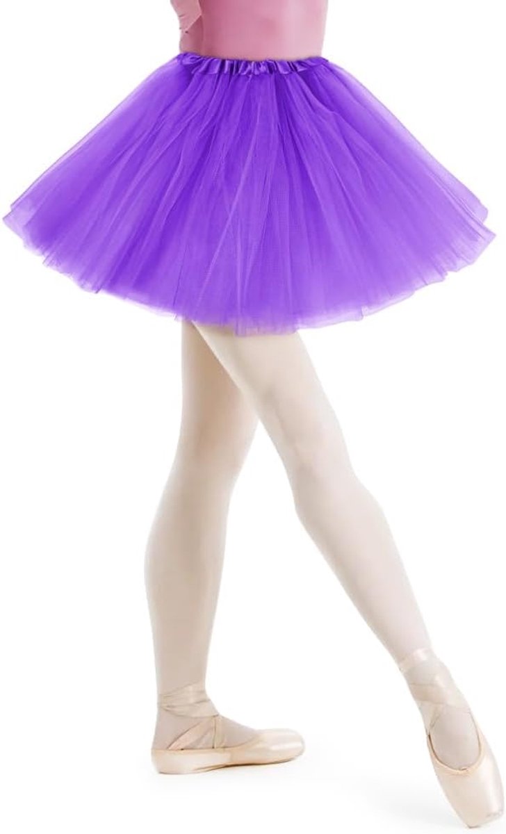 Klassieke Tutu Rok, Elastische 3-laagse Tule Rok, Ballet Tule Rok, Petticoat Onderrok voor Carnaval, Themafeest, Ballet, Dans, Verkleedkleding, Halloween Kostuum