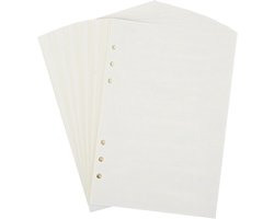 Notitieboek Vulling A5 - Ringband Papier 6 Gaats - Agenda Navulling - Bullet Journal Papier - Navulbaar Notitieblok - Schrijfpapier - Planner Inserts…