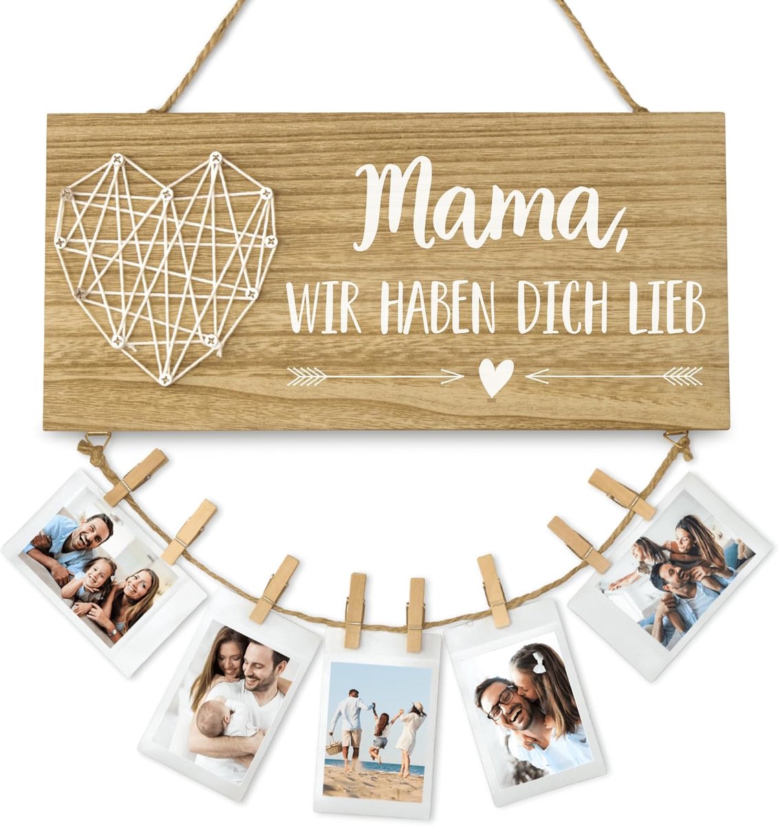Wir haben dich lieb Holzschild