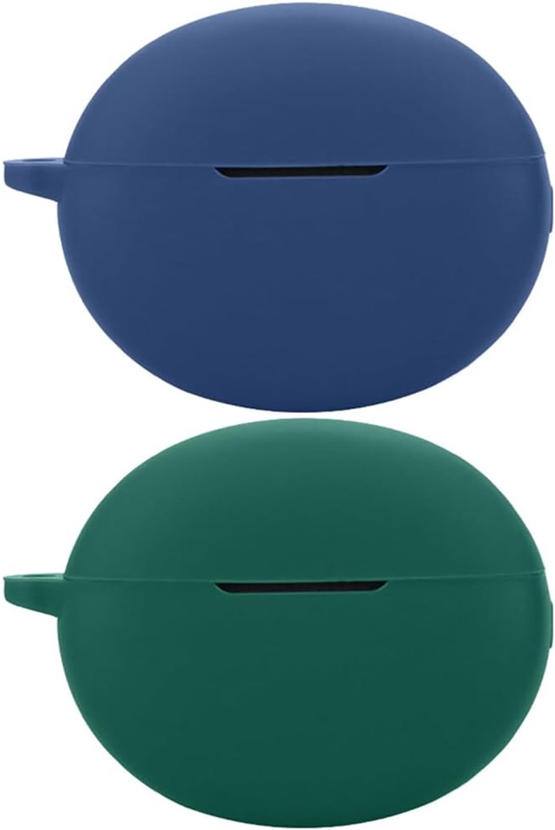 Cover Compatibel voor onePlus Buds Pro 3, [Ondersteunt draadloos opladen] [Schokbestendige beschermhoes] 2x blue