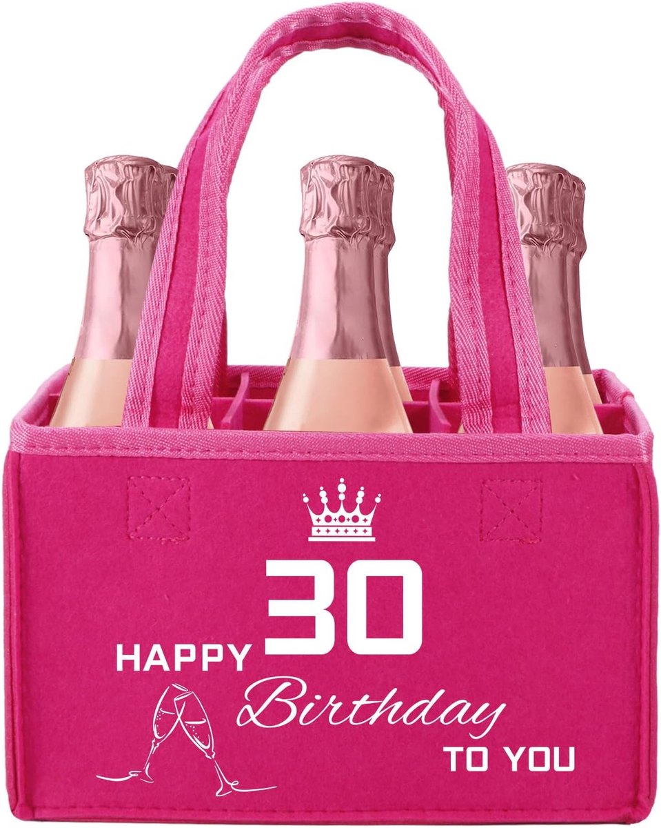 Verjaardagscadeaus voor vrouwen - decoratieve wijntas - schattige vrouwelijke geschenken voor vrouwen die 30 40 50 60 worden - Beste vriend verjaardagscadeaus, vrouw