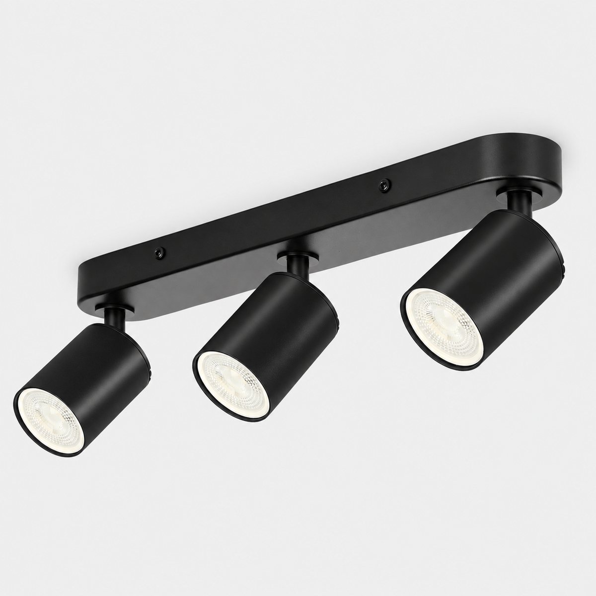 Oraymin Opbouwspot - Plafondspot met 3 Lichtpunten - Zwarte Plafondlamp - Draaibaar en Kantelbaar - GU10 Fitting - Zonder Lichtbron