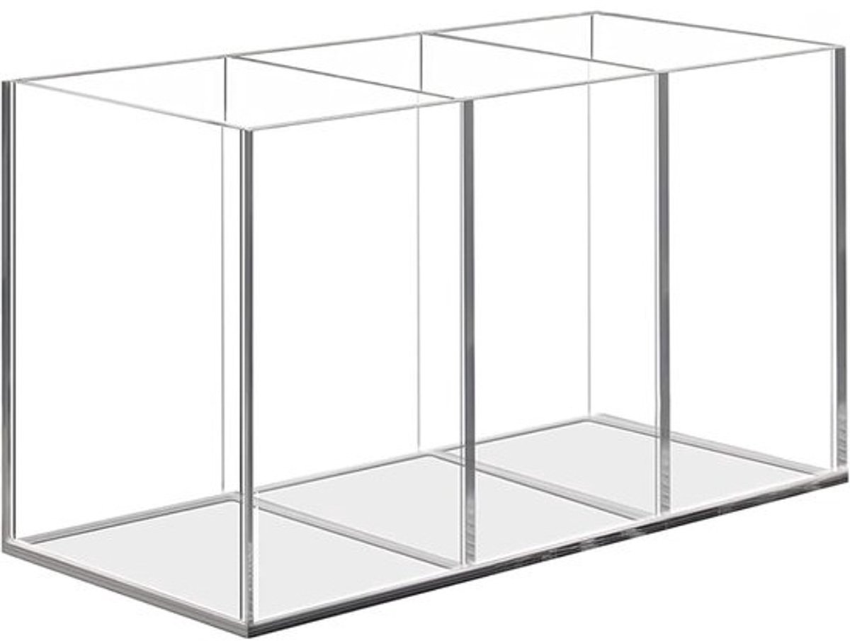 Transparante Acryl Makeup Organizer met 4 Compartimenten, Multifunctionele Houder voor Cosmetica, Penselen en Sieraden, Ideaal voor Bureau, Badkamer en Slaapkamer