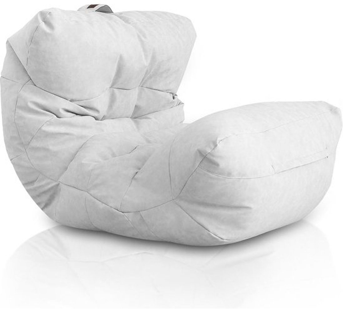 Luxe Zitzak XXL van Kunstleer – Comfortabele Donkergrijze Bean Bag voor Woonkamer en Slaapkamer – Perfect Voor Volwassenen en Tieners