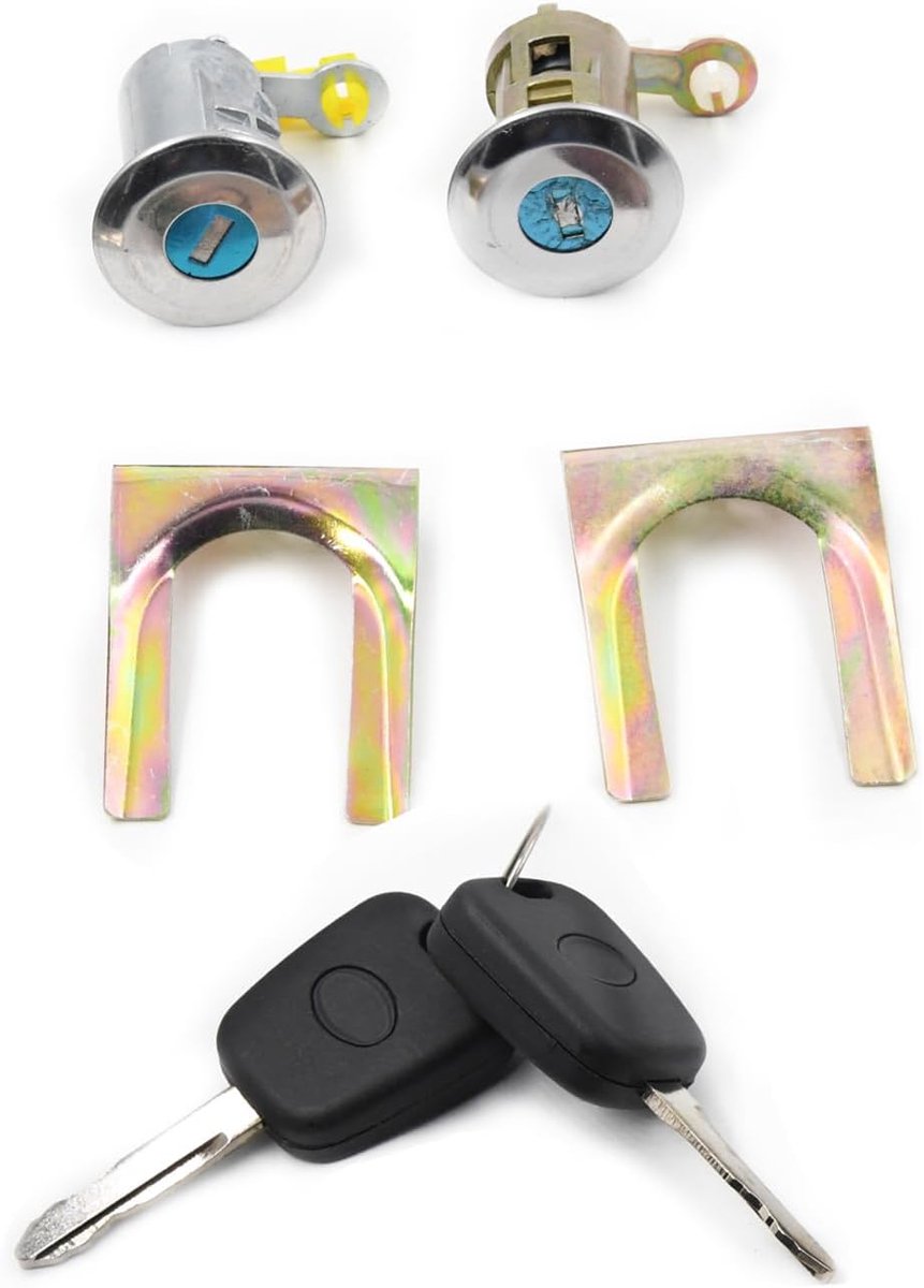 Deurslot en 2 sleutels Cilindersleutelset for deursloten compatibel met Peugeot 107 Citron C1 Toyota Aygo 05-14