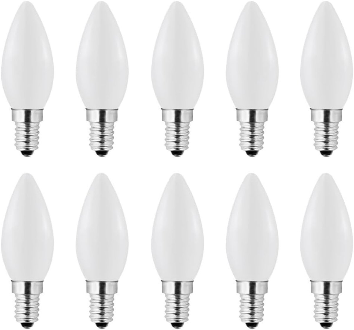Gloeilampen E14 1W, voor lichtsnoeren, feest, kerstdecoratie, warm wit, 10 stuks