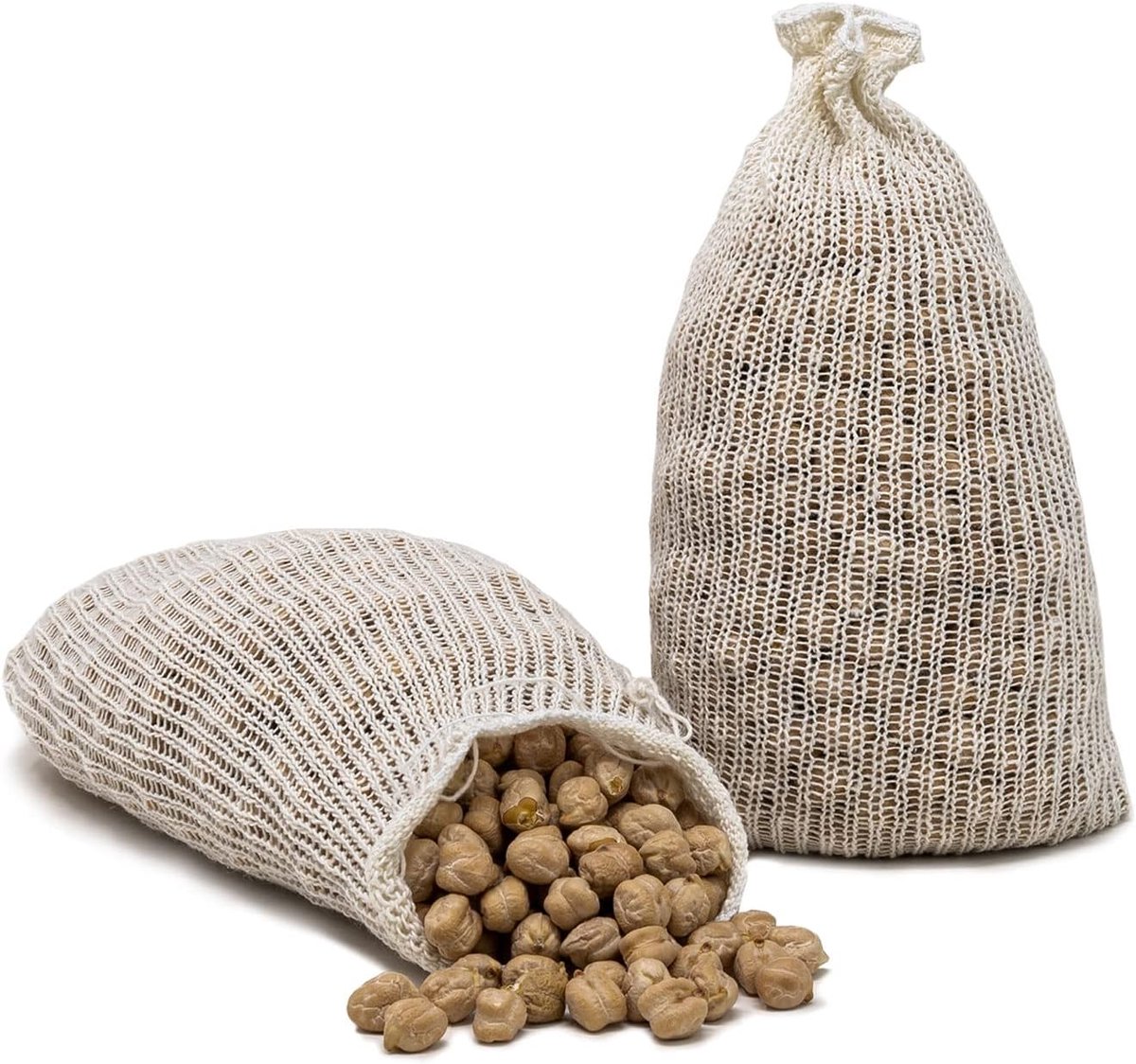 Netzakken voor het koken van peulvruchten | Set van 2 netzakken van 1 kg