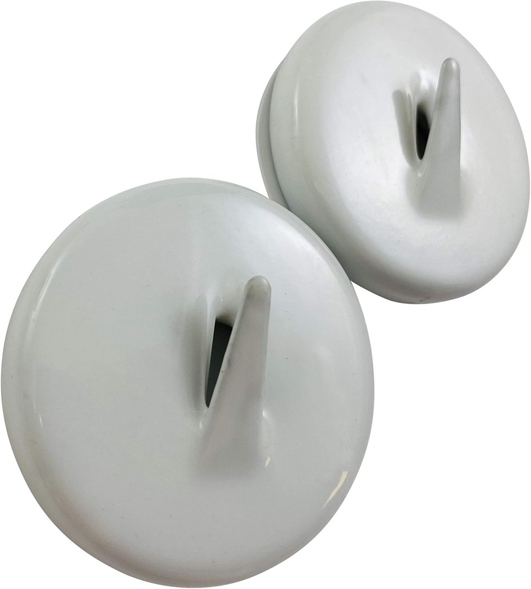Magnetische krans hanger haak voor stalen metalen deuren binnen en buiten elk houdt 2,7 kg, set van 2, wit
