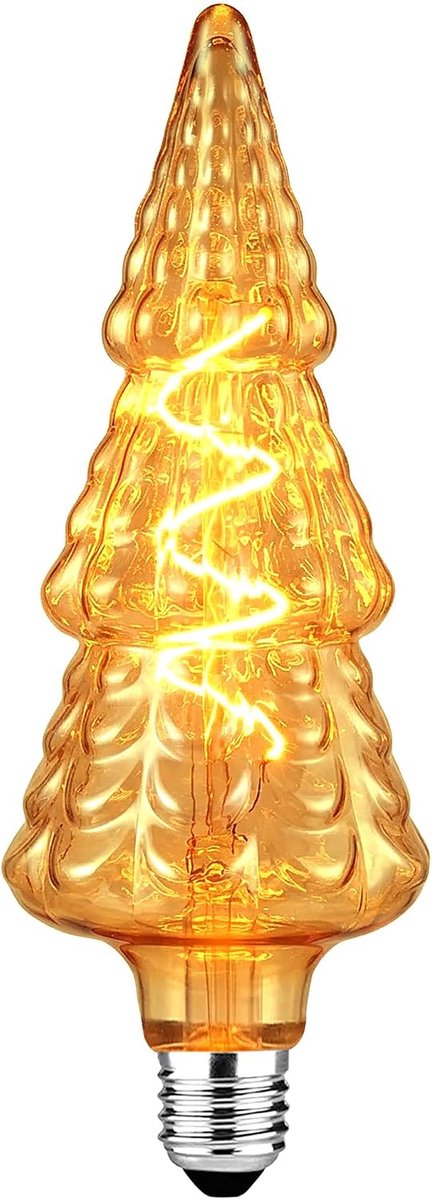 Lamp E27 4W Dimbaar Vintage Edison Boomvormig glas - Amber