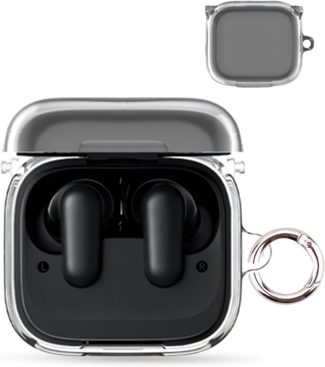 Hoes voor Anker Soundcore P30i draadloze hoofdtelefoon, daunke PC-harde schaal, beschermhoes, huidvriendelijke etui met ronde gesp, volledige bescherming, transparant