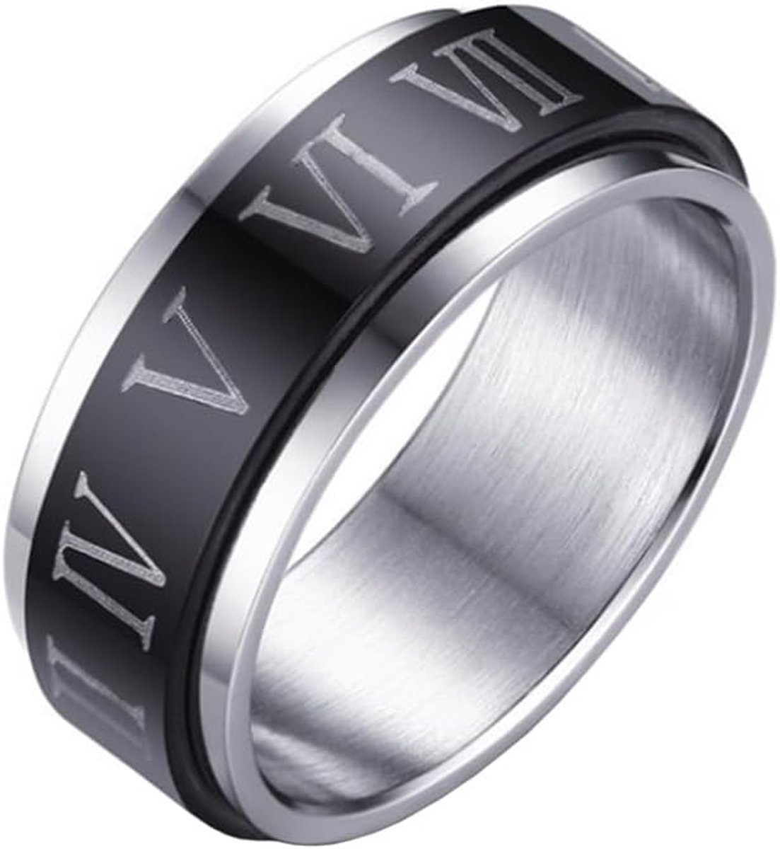 Spinning ring met Romeinse Cijfers-19mm