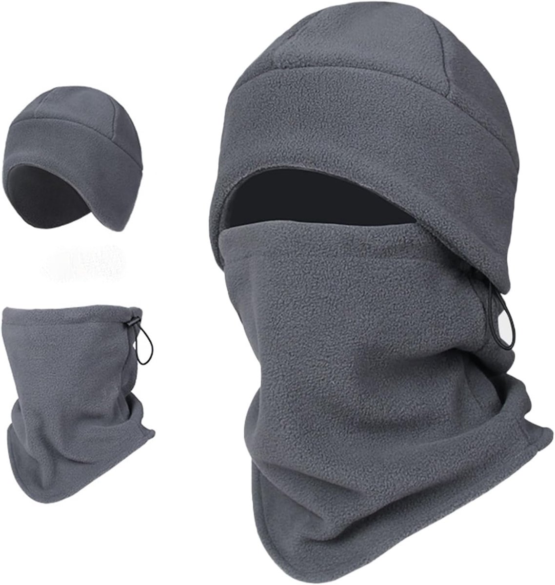 Bivakmuts Masker Dikke Warme Winddicht Zachte Hoed Capuchon Thermische Caps Unisex Fleece Ademend Gezichtsbedekking Nek Warmer voor Koud Weer Winter Outdoor Activiteit Ski Motorfiets