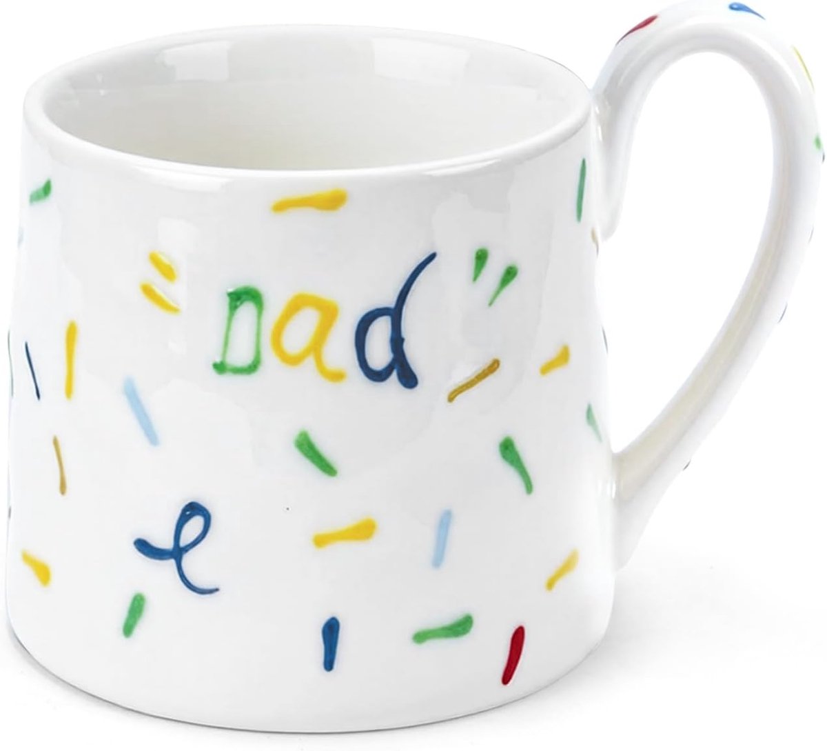 Papa mok, handgeschilderd patroon Vaderdagcadeau, hoogwaardig keramiek voor papa & geschenken voor papa voor vaderdag, vaatwasmachine- en magnetronbestendig