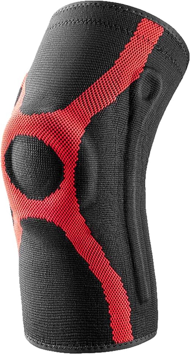 Pads, Warme Antislip Ademende Comfortabele Siliconen Gebreide Lente Knie-ondersteuning, Voor Basketbal Rennen,Rood,M