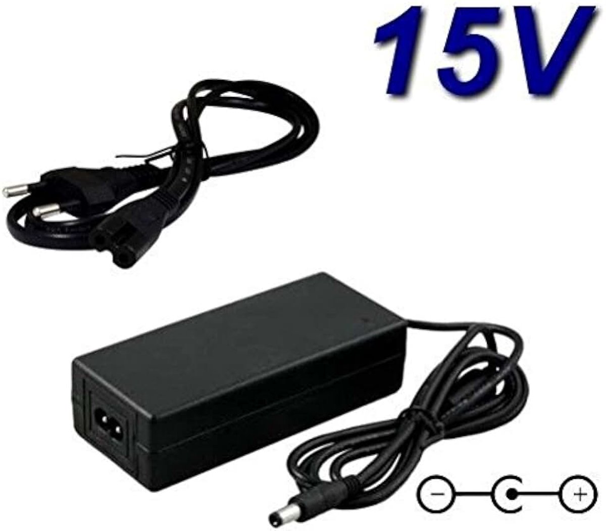 Charger * netadapter oplader 15 V voor Sono draagbaar BM Sonic FUZZY12LED-BT