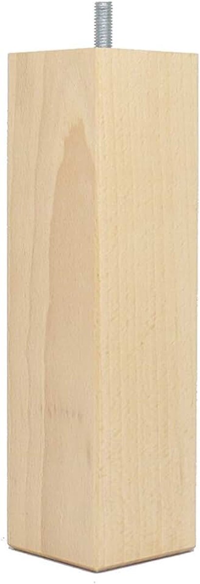 Pieds De kant-en-klare poten – speelschommelvoeten 4-delig vierkant hout, hout, Verni Clair, 20 x 5,5 x 5,5 cm
