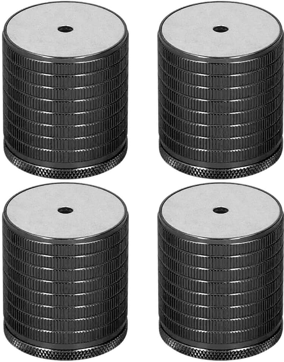 4 stuks meubelverhogers, 43-75 mm verstelbare Aluminiumlegering Zware bedverhogers, Sterke dragende Meubelpoten voor bank, bureau, bed, kast, tafel, badkamerkast, bank (glanzend